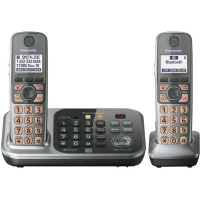 430-343 - Panasonic KX-TG7742S Link-to-Cell Convergence Solution Phone w/ Two Handsets