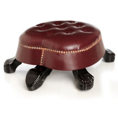 DIGBY'S HAND CARVED TURTLE STOOL