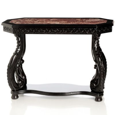 HAND CARVED MARBLE CONSOLE TABLE
