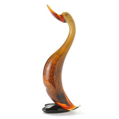430-479 - Favrile 19'' Hand-Blown Art Glass Duck Figurine