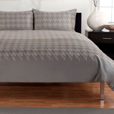 Hotel Collection "Houndstooth" Three-Piece Duvet Set