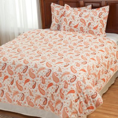 European Made Luxury 4pc Paisley Comforter Set