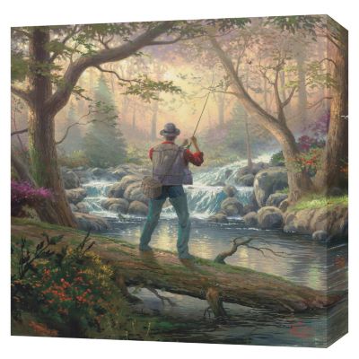 430-720 - Thomas Kinkade ''It Doesn't Get Much Better'' 20'' x 20'' Gallery Wrap