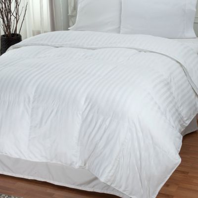 North Shore Linens 500 Duraloft Damask Stripe Down Alternative Comforter