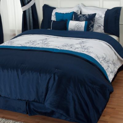Cozelle "Printemps" 8pc Embroidered Comforter Set