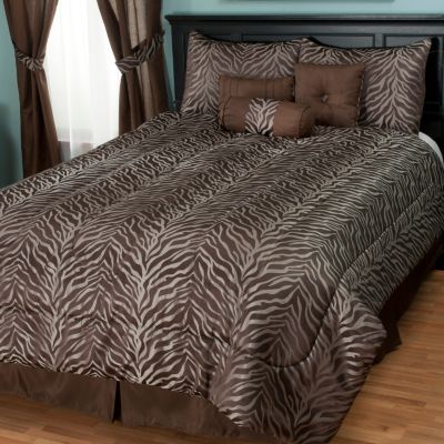 Cozelle "Jungle" 7pc Jacquard Comforter Set