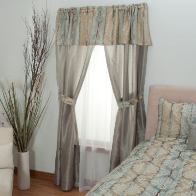 430-960 - Cozelle&reg; "Newcastle" Attached Panel & Valance Window Set 