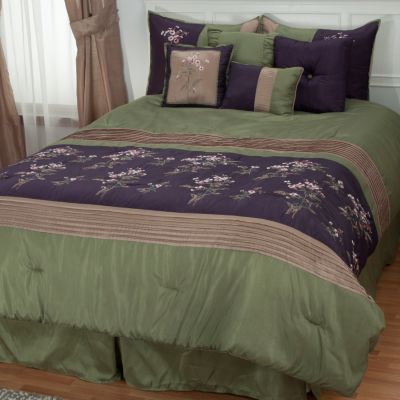 Cozelle "Arles" 7pc Embroidered Comforter Set