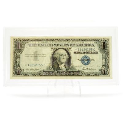 1957 HIGHLIGHTED IN REAL SILVER - CERTIFICATE IN HARD CASE HOLDER