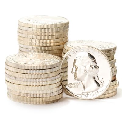 1950'S-1960'S ROLL OF PROOF SILVER QUARTERS