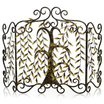 Hanging Leaves Fireplace Screen