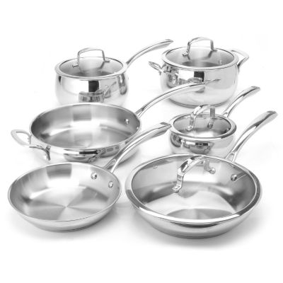 Macy's Belgique Stainless Steel 10 Piece Exclusive Cookware Set A