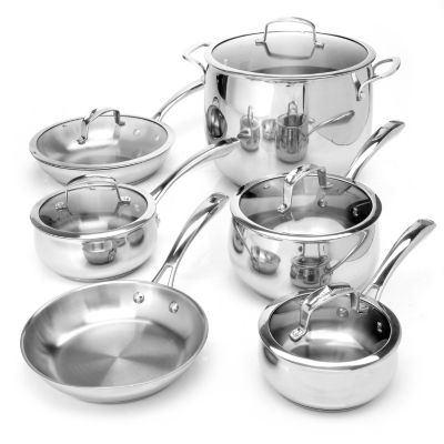 Macy's Belgique Stainless Steel 11 Piece Exclusive Cookware Set B