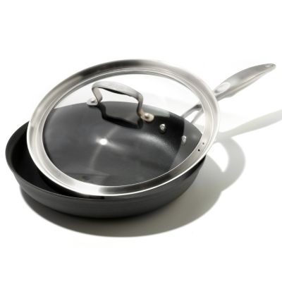 431-151 - Macy's Tools of the Trade&reg; Belgique&reg; Hard Anodized Covered Fry Pan