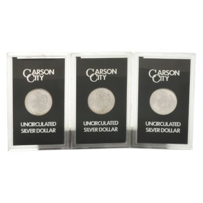 1882, 1883, 1884 Silver GSA Carson City Morgan Dollar BU