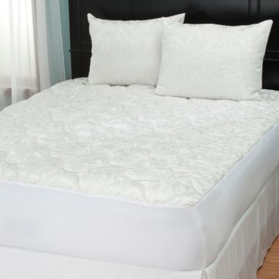 Cozelle Jacquard Mattress Pad with Pillow Protector Pair