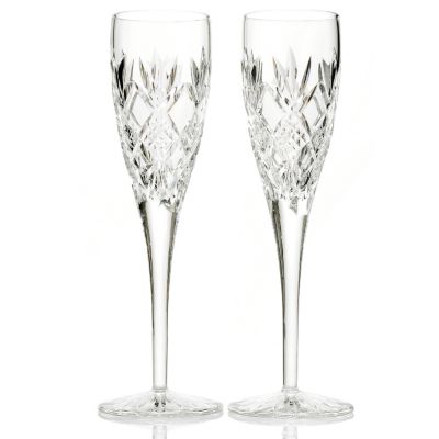 WATERFORD CRYSTAL SINEAD CHAMPAGNE FLUTE PAIR