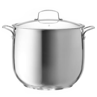 Macy's Belgique Stainless Steel Covered Stock Pot