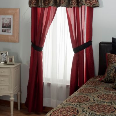 431-379 - North Shore Linens&trade; ''Nairobi'' Four-Piece Window Set