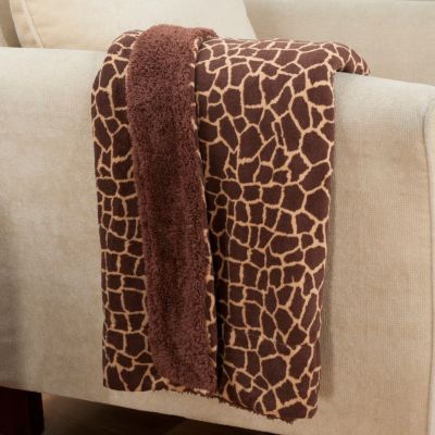 Cozelle 50" x 60" Sherpa Microplush Printed Throw