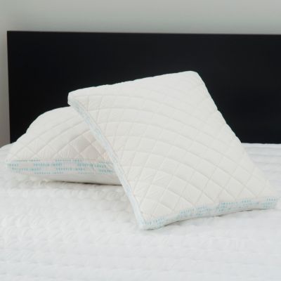 The Sharper Image Set of Two Memory Foam Pillow Protectors