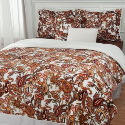 Paisley 5pc Plush Comforter Set