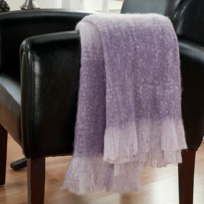 431-418 - North Shore Linens&trade; 70'' x 50'' Ombre Faux Mohair Knit Throw