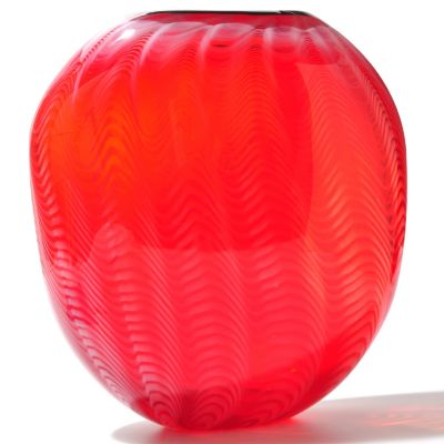 FAVRILE ART GLASS HAND BLOWN BROAD VASE