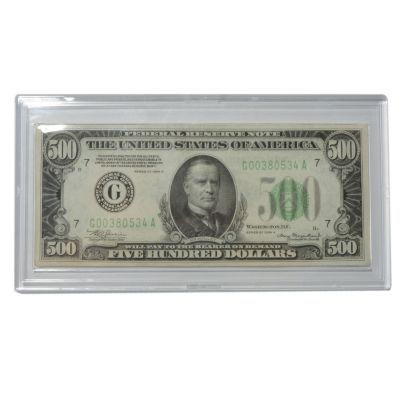431-514 - 1928 or 1934 US $500-Dollar Bill