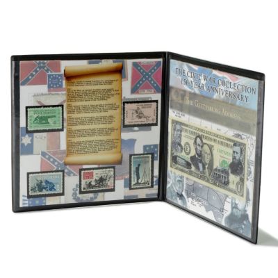 CIVIL WAR 150TH ANNIVERSAR CURRENCY AND STAMP COLLECTION