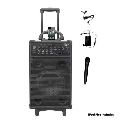 431-675 - Pyle 800 Watt Dual Channel Wireless Portable PA System w/ iPod/iPhone Dock 