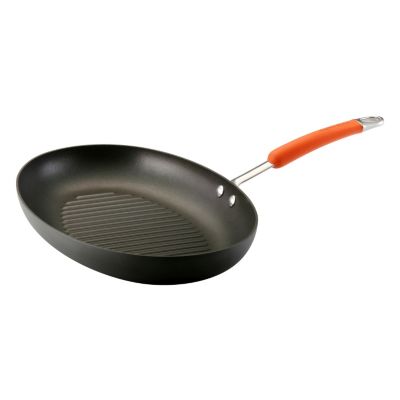 431-690 - Rachel Ray&reg; 15” Hard Anodized Nonstick 15" Oval Grill Pan
