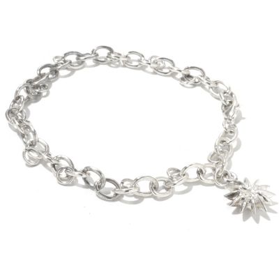 WATERFORD CRYSTAL SNOWFLAKE WISHES CHARM BRACELET STARTER KIT
