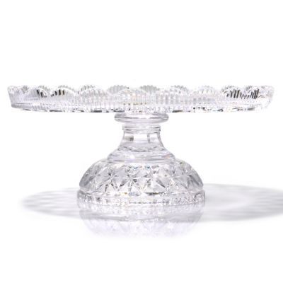 HOUSE OF WATERFORD LACE FOOTED CAKE PLATE