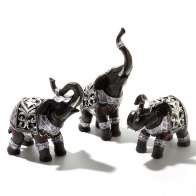 SET OF 3 BATRY ELEPHANT ACCENTS