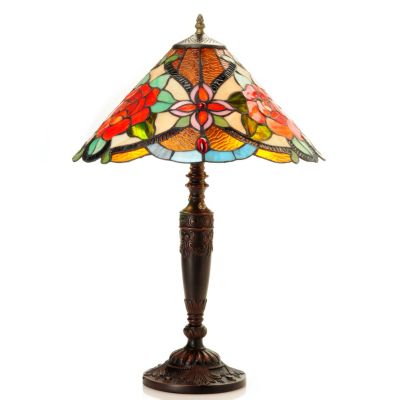 TIFFANY STYLE ROSAMAE TABLE LAMP