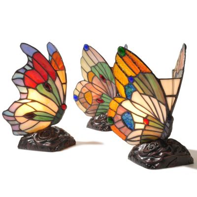 SET OF 3 BUTTERFLY ACCENT LAMPS