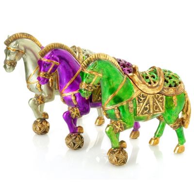SET OF 3 HORSE KEEPSAKE BOXES