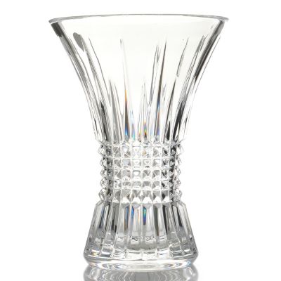 WATERFORD CRYSTAL LISMORE DIAMOND 8" VASE