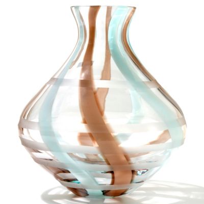 431-901 - Evolution&trade; by Waterford&reg; Espresso Swirl Art Glass 9'' Vase 
