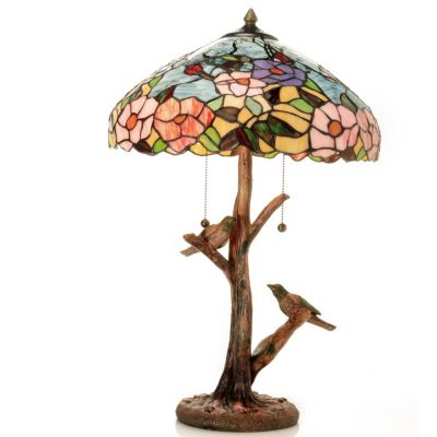 A DAY AT OYSTER BAY TIFFANY STYLE TABLE LAMP