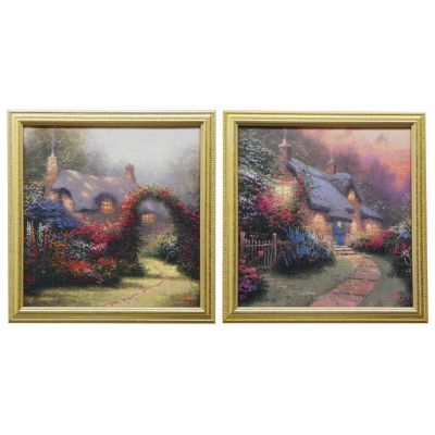THOMAS KINKADE" GLORY COLLECTION" FRAMED TEXTURED PRINT