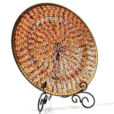 FAVRILE 17.75" HAND-BLOWN ART GLASS CHARGER