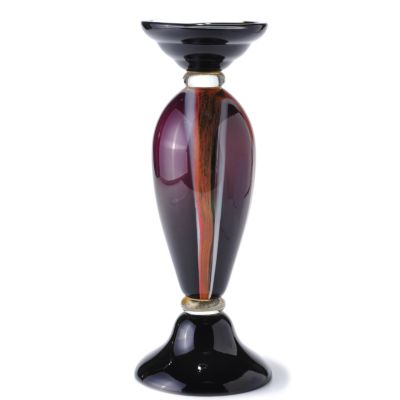 432-017 - Favrile Melrose 15'' Hand-Blown Art Glass Candle Holder
