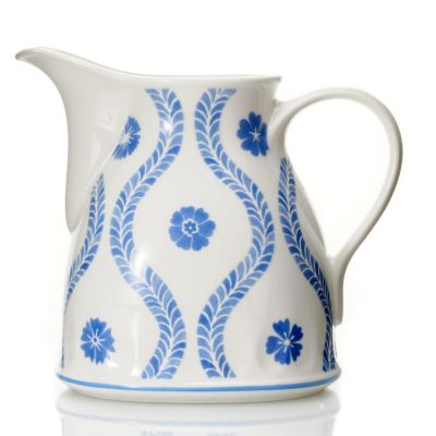 FARMHOUSE TOUCH BLUE FLOWERS GRAVY BOAT