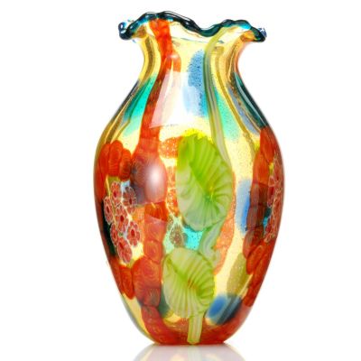 432-364 - Favrile Atomic 12.5" Hand-Blown Art Glass Vase
