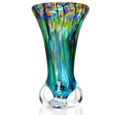 432-372 - Favrile 15" Hand-Blown Art Glass Vase