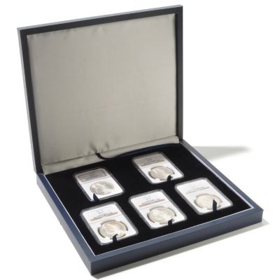 1878-1882 FIRST 5 MORGAN SILVER DOLLAR 5MINT NGC 63 IN BOX