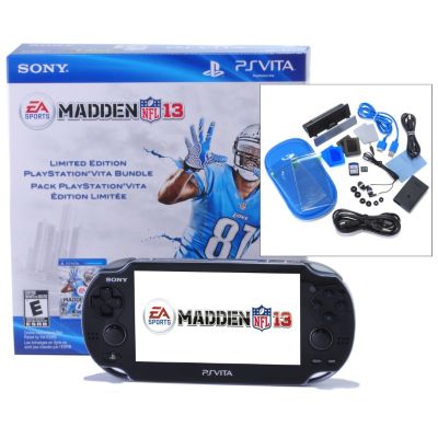 432-499 - PlayStation&reg; Vita Portable Gaming System w/  Madden NFL 13 Game & Accessories