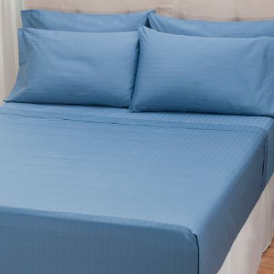 North Shore Linens 1000TC Egyptian Cotton Tuxedo Stripe SureSoft 6pc Sheet Set